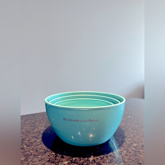 KitchenAid Kitchen Set Of 3 Kitchenaid Mixing Bowls Stackable Space